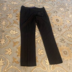 PURPLE label Ralph Lauren is Black Pinstripe Dress Pants $100 size 10